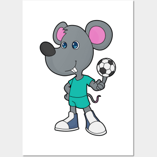 Mouse Soccer player Soccer Posters and Art